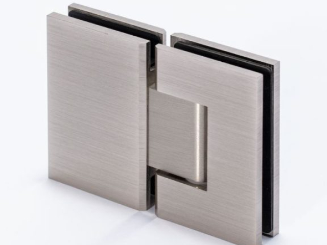 brushed nickel glass to glass shower door hinge