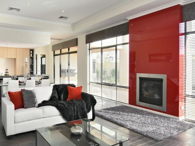 Red painted glass fireplace red painted glass fireplace perth - glasscapes