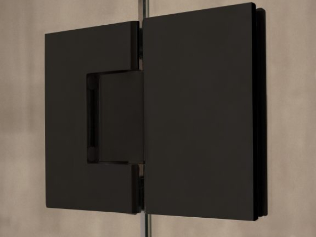 matte black frameless shower door hinge