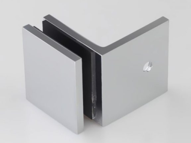 Chrome wall to glass bracket for shower screens - perth